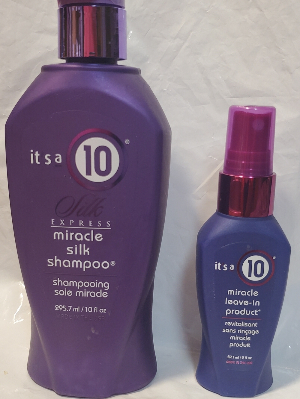 Miracle Silk Shampoo 10oz.& Leave-In Conditioner 2oz. Duo